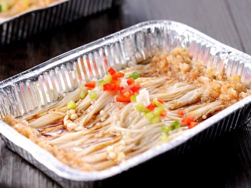 清水锡纸烤金针菇